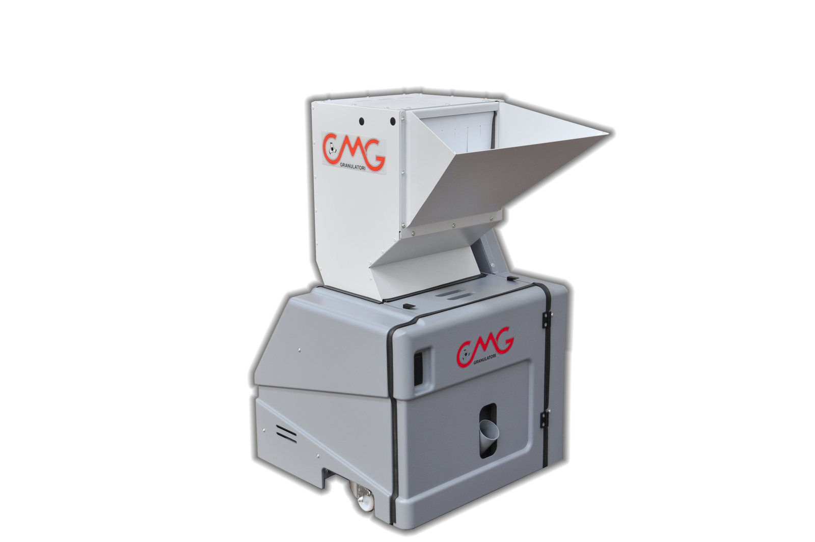 The picture shows one of CMG's G17-38 granulators for shredding plastic